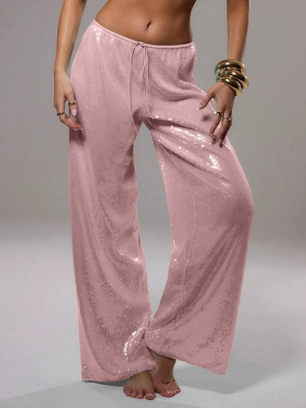 Sequin Wide Leg Pants